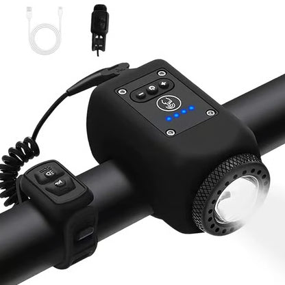 Rydora™ 2-in-1 Rechargeable Bike Light & Horn – LED Bicycle Headlight with Warning Bell