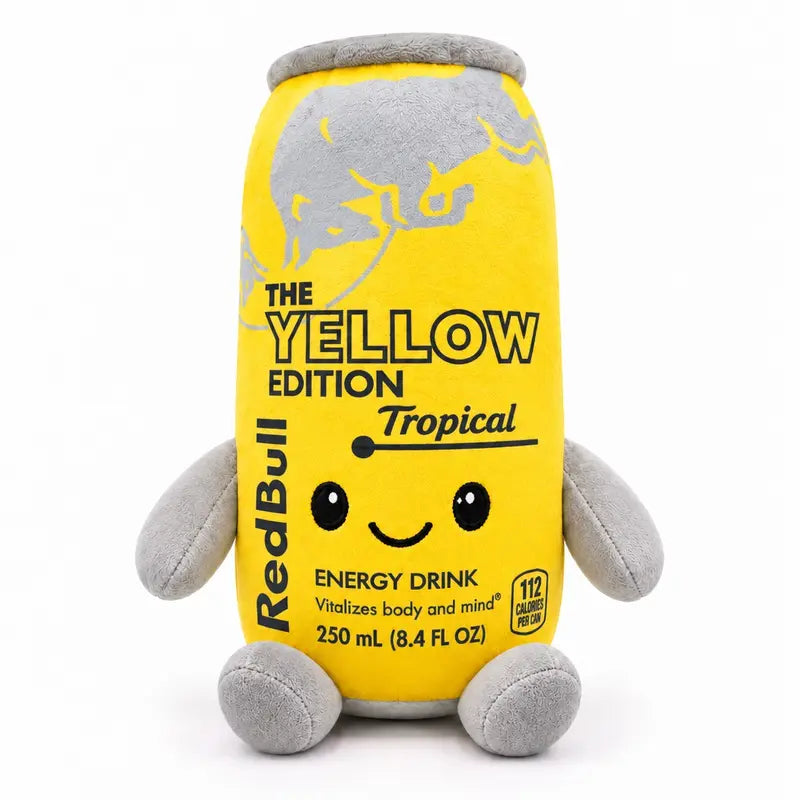 Energy Drink Can Plushie – 8.7" Cute Soft Stuffed Toy, 8 Styles Available, Desk Decor & Gift