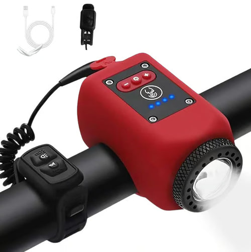 Rydora™ 2-in-1 Rechargeable Bike Light & Horn – LED Bicycle Headlight with Warning Bell