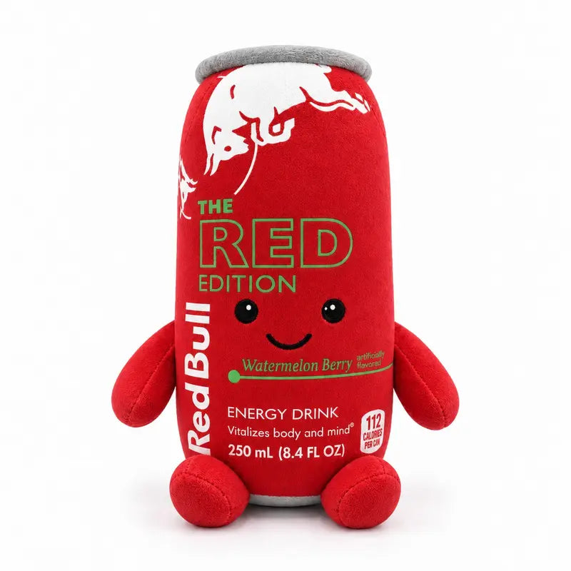 Energy Drink Can Plushie – 8.7" Cute Soft Stuffed Toy, 8 Styles Available, Desk Decor & Gift